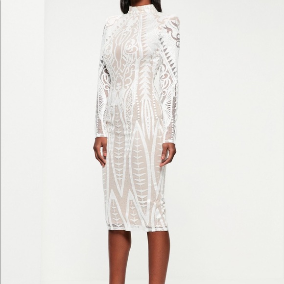missguided white lace dress